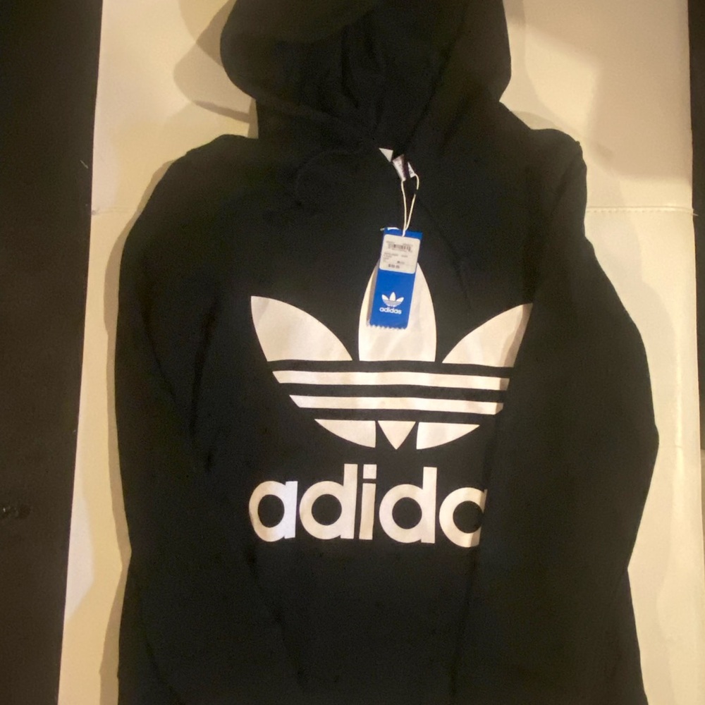 Adidas Black Sweatshirt with White Logo